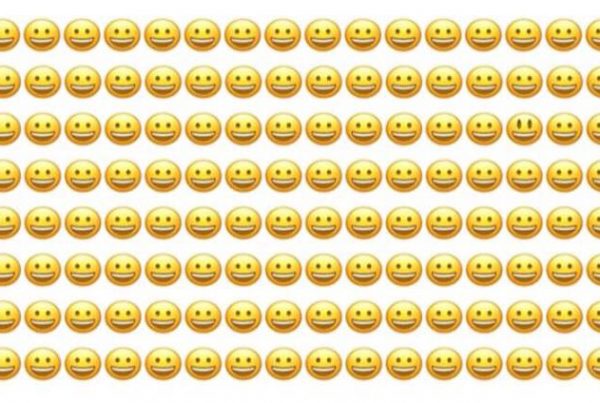 1 smiley ser anderledes ud - kan du finde den på under 10 sekunder?