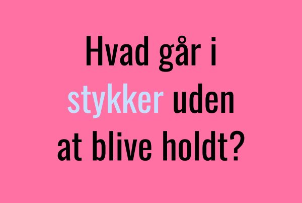 GÅDE: Hvad går i stykker uden.... - Ved du det?